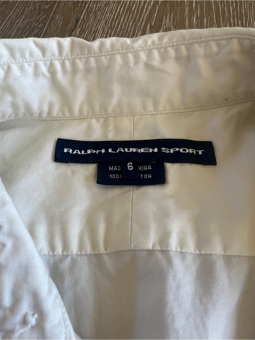 Ralph Lauren Sport White Button-Down Blouse - Picture 2 of 3